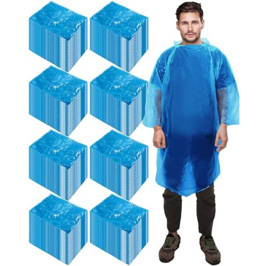 120 Pack Disposable Rain Ponch - Emergency Poncho Rain avaliação e preço