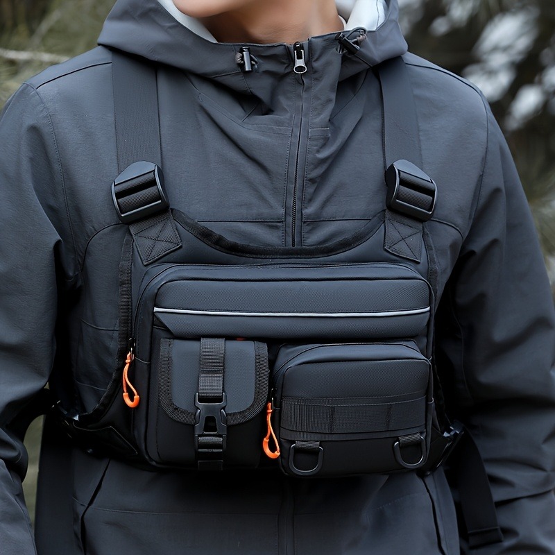 Men's Tactical Chest Bag, Runn - Fishing Kit Compact avaliação e preço