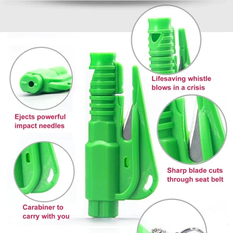 1pc Mini Safety Hammer Keychai - Rescue Rope Throw avaliação e preço