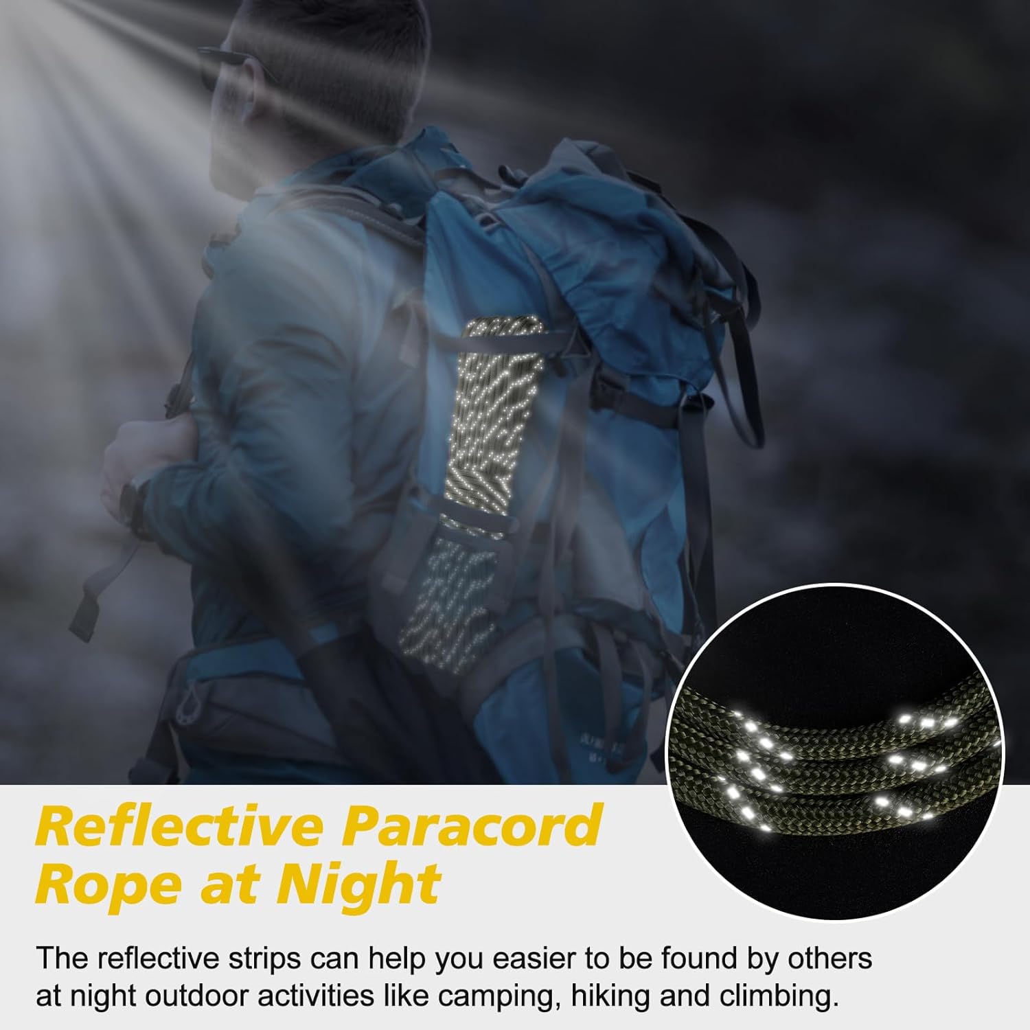 1000lb Reflective Paracord Rop - Para Cord 1000Ft avaliação e preço