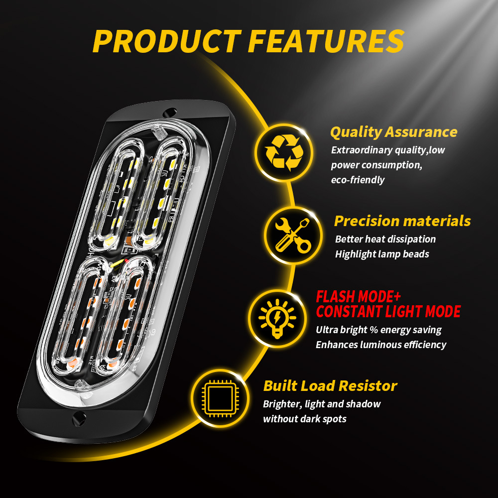 1pcs Led Strobe Warning Light  - Sos Light Strobe avaliação e preço