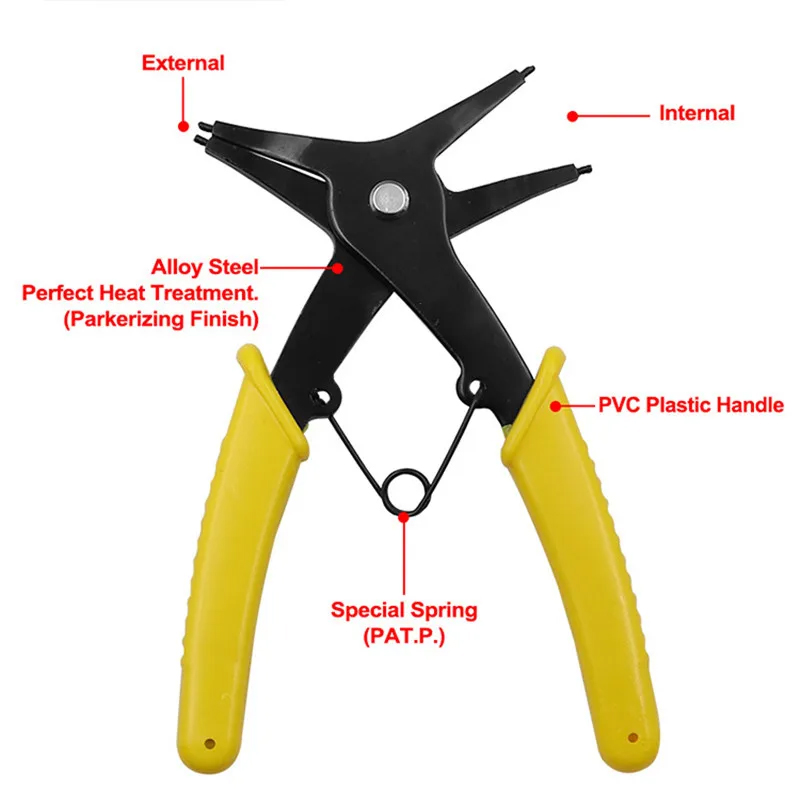 2 in 1 Snap Ring Plier 4 Way T - Multi Tool Plier avaliação e preço