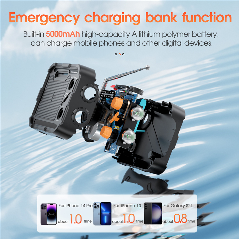 5000mAh Emergency Solar Power  - Solar Emergency Charger avaliação e preço
