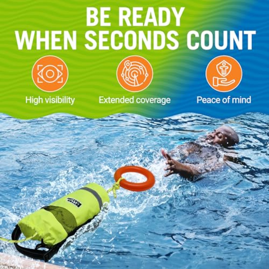 Water Throw Bag for Rescue Rop - Rescue Rope Throw avaliação e preço