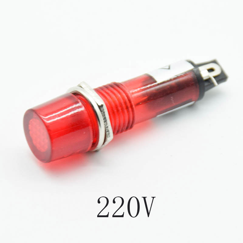 5Pcs 220V 12V 24V DC Mounting  - Signal Panel Orange avaliação e preço