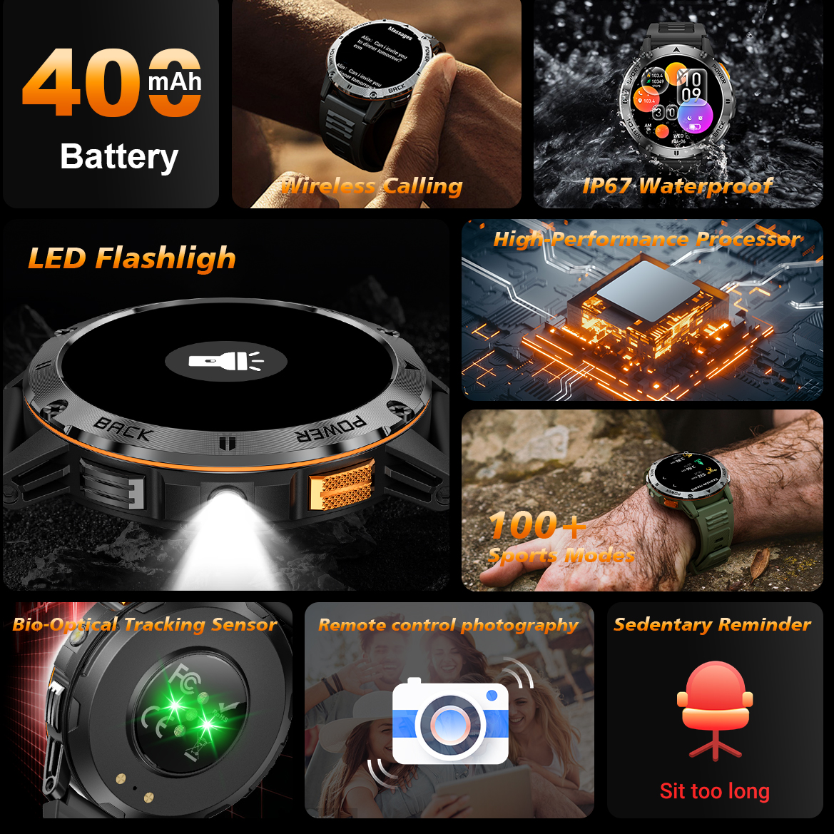 DAORKOW 2026New Smart Watch Wi - Compass Lensatic avaliação e preço