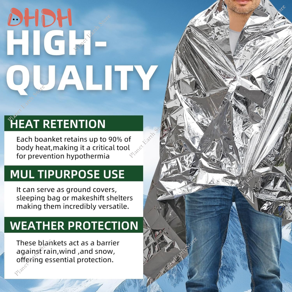 Emergency Thermal Blanket 5/10 - Survival Blanket Reflective avaliação e preço