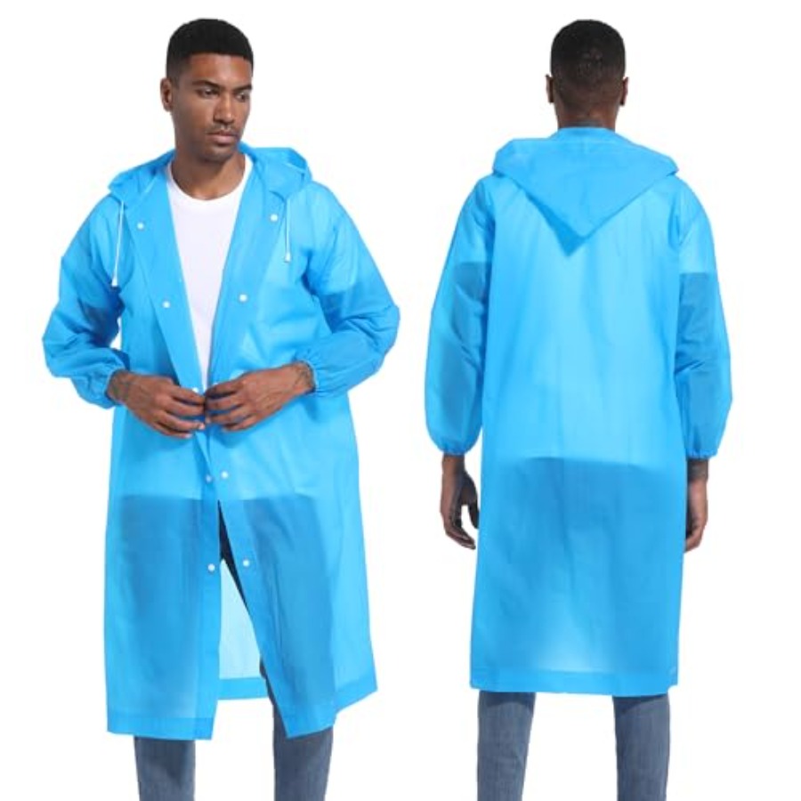 Rain Ponchos for Adults Rainco - Emergency Poncho Rain avaliação e preço