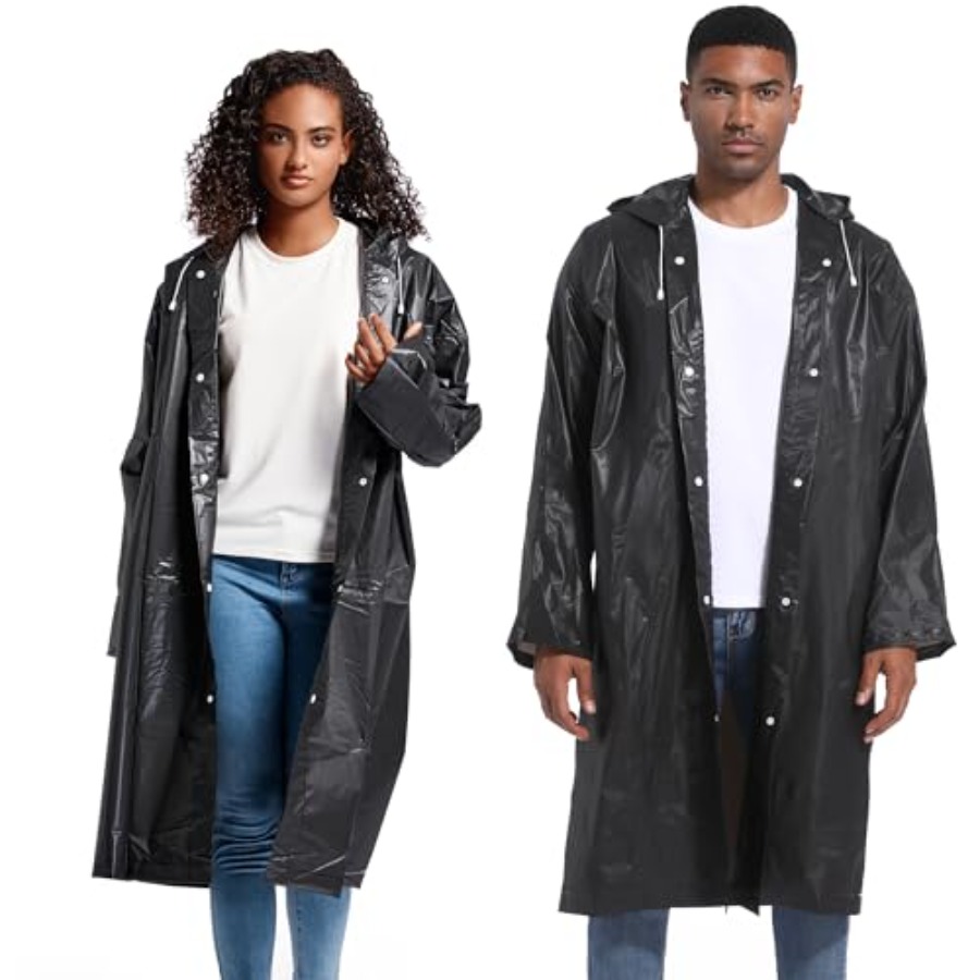 Rain Ponchos for Adults Rainco - Emergency Poncho Rain avaliação e preço