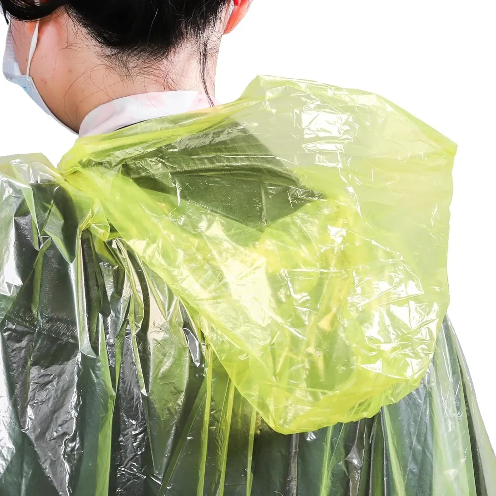 20 Pack Disposable Rain Poncho - Emergency Poncho Rain avaliação e preço