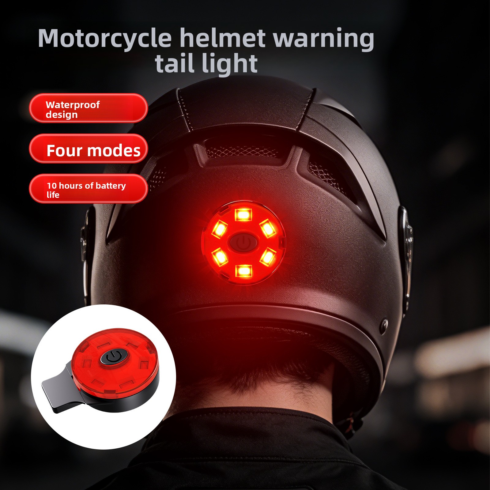 USB Rechargeable LED Helmet Ta - Sos Light Strobe avaliação e preço