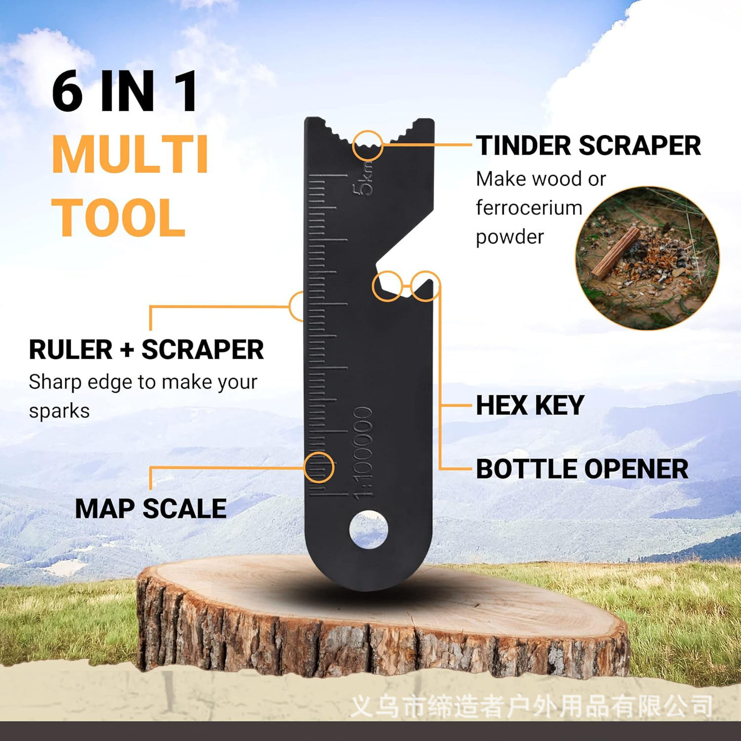 Portable Outdoor Flint and Ste - Magnesium Fire Starter avaliação e preço