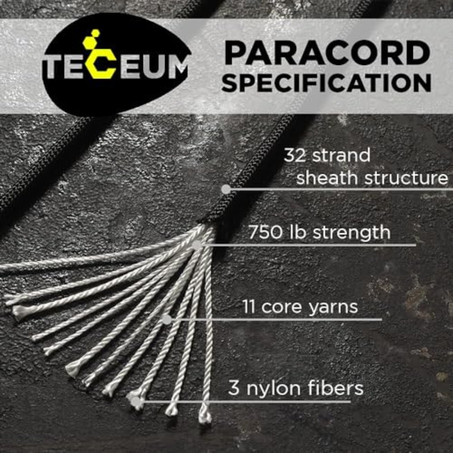 Paracord Rope 750 lb 1000ft/ 2 - Para Cord 1000Ft avaliação e preço