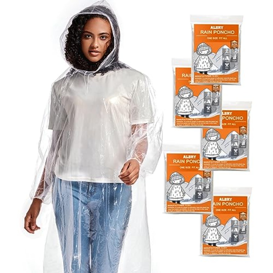 Disposable Rain Ponchos for Ad - Emergency Poncho Rain avaliação e preço