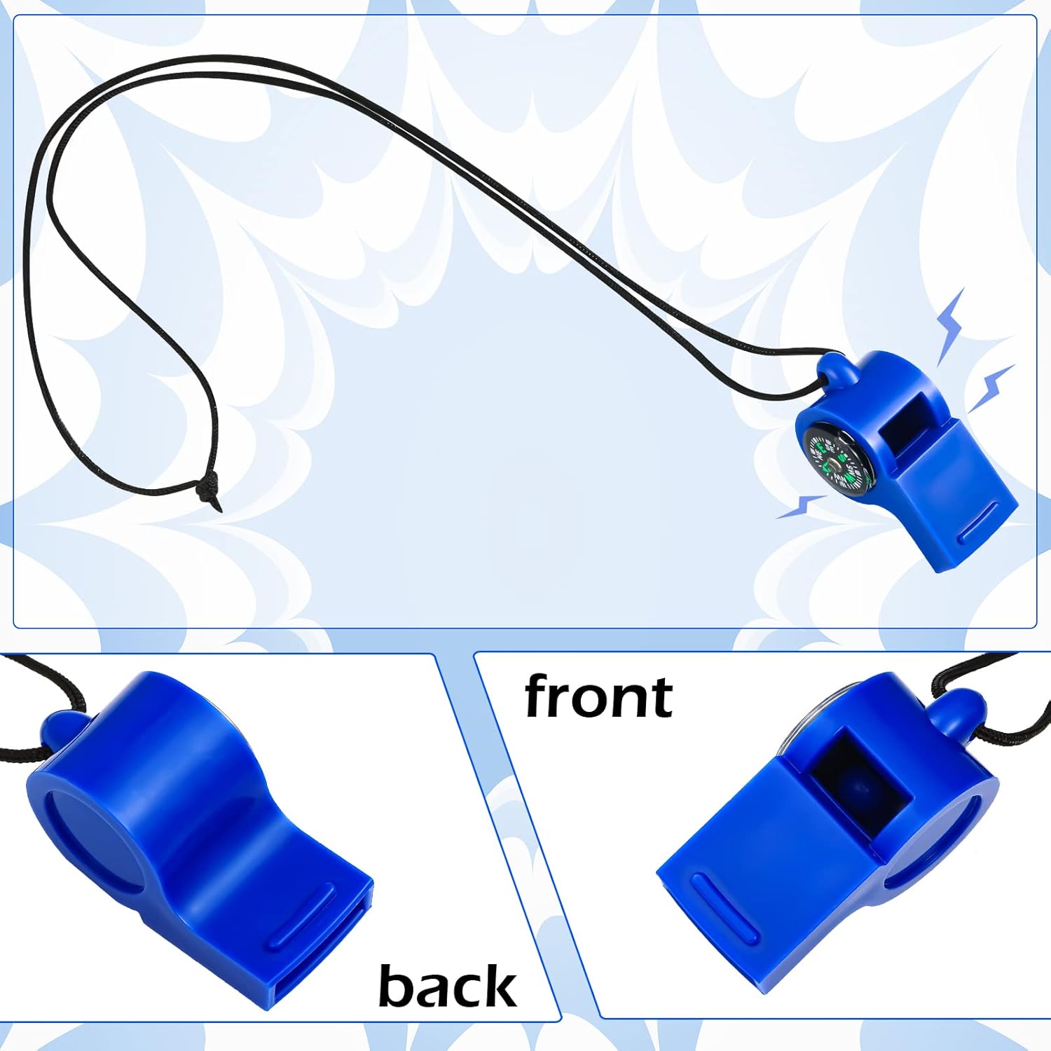 7 Pack 2-in-1 Whistle Compass  - Emergency Whistle Loud avaliação e preço