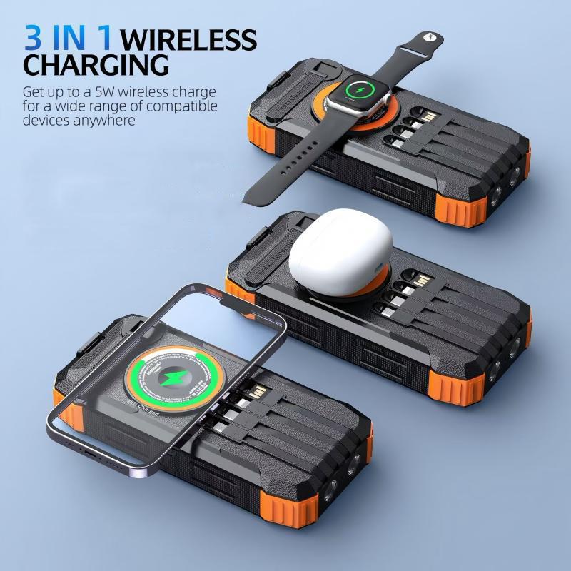 20000mAh Hand Crank Solar Powe - Solar Emergency Charger avaliação e preço
