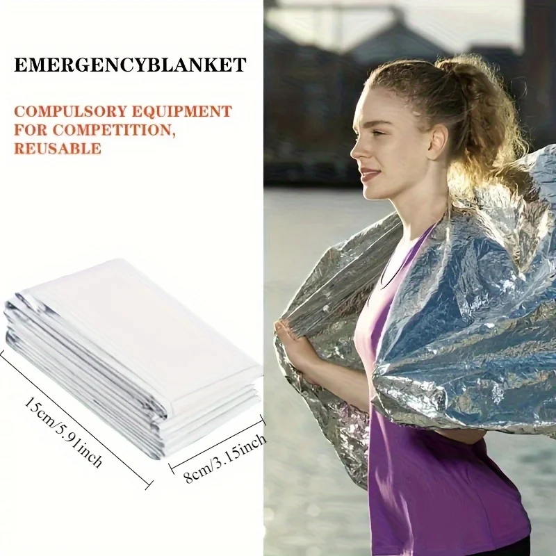 1pcs Outdoor survival portable - Survival Blanket Reflective avaliação e preço