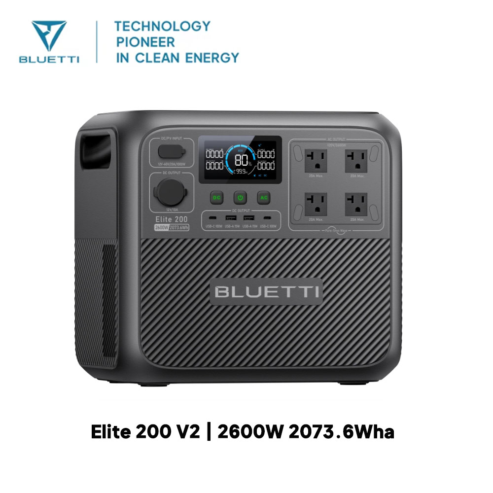 【Renew】BLUETTI Elite 200 V2 Po - Solar Emergency Charger avaliação e preço