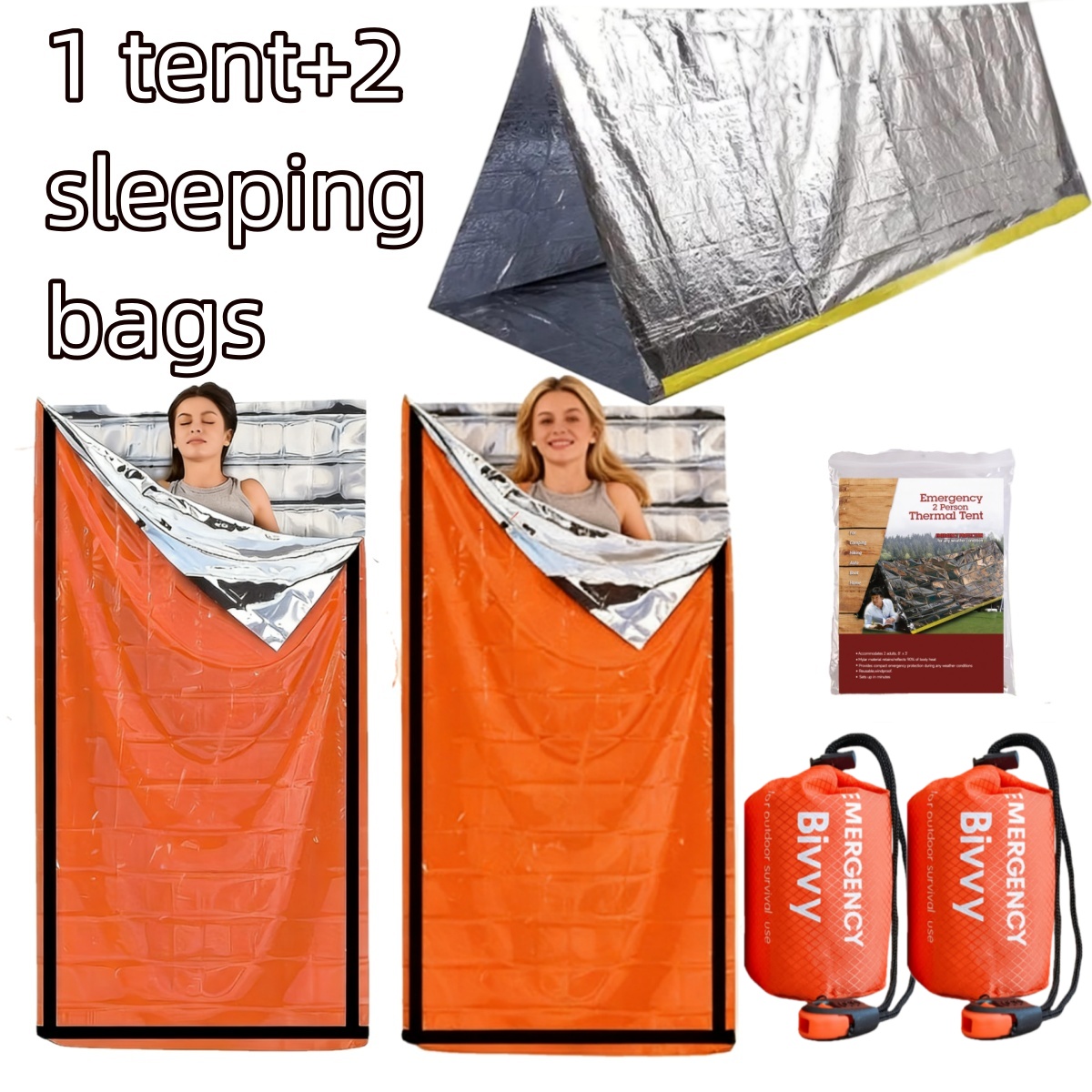 Compact Emergency Thermal Tent - Emergency Mylar Tent avaliação e preço