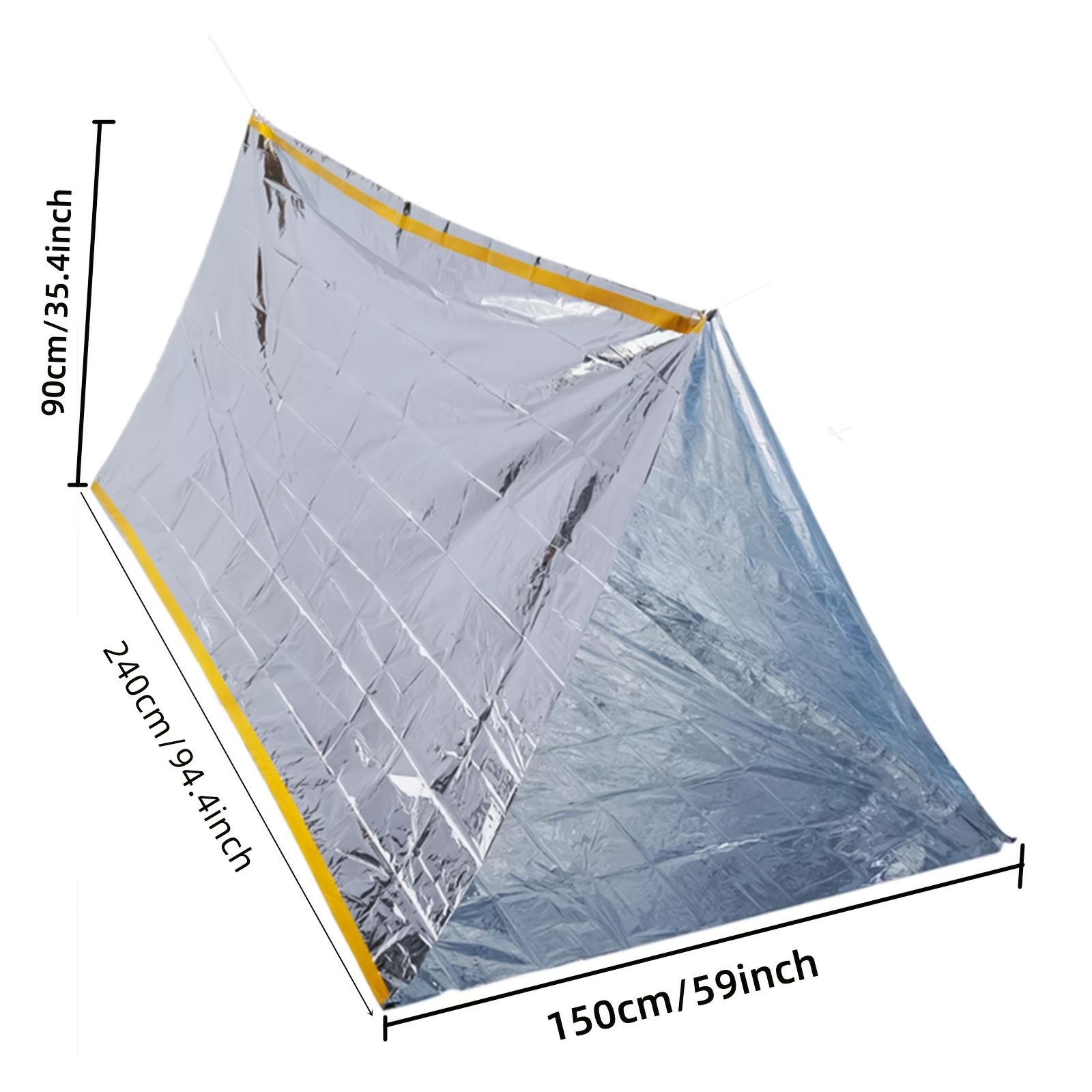 Compact Emergency Thermal Tent - Emergency Mylar Tent avaliação e preço