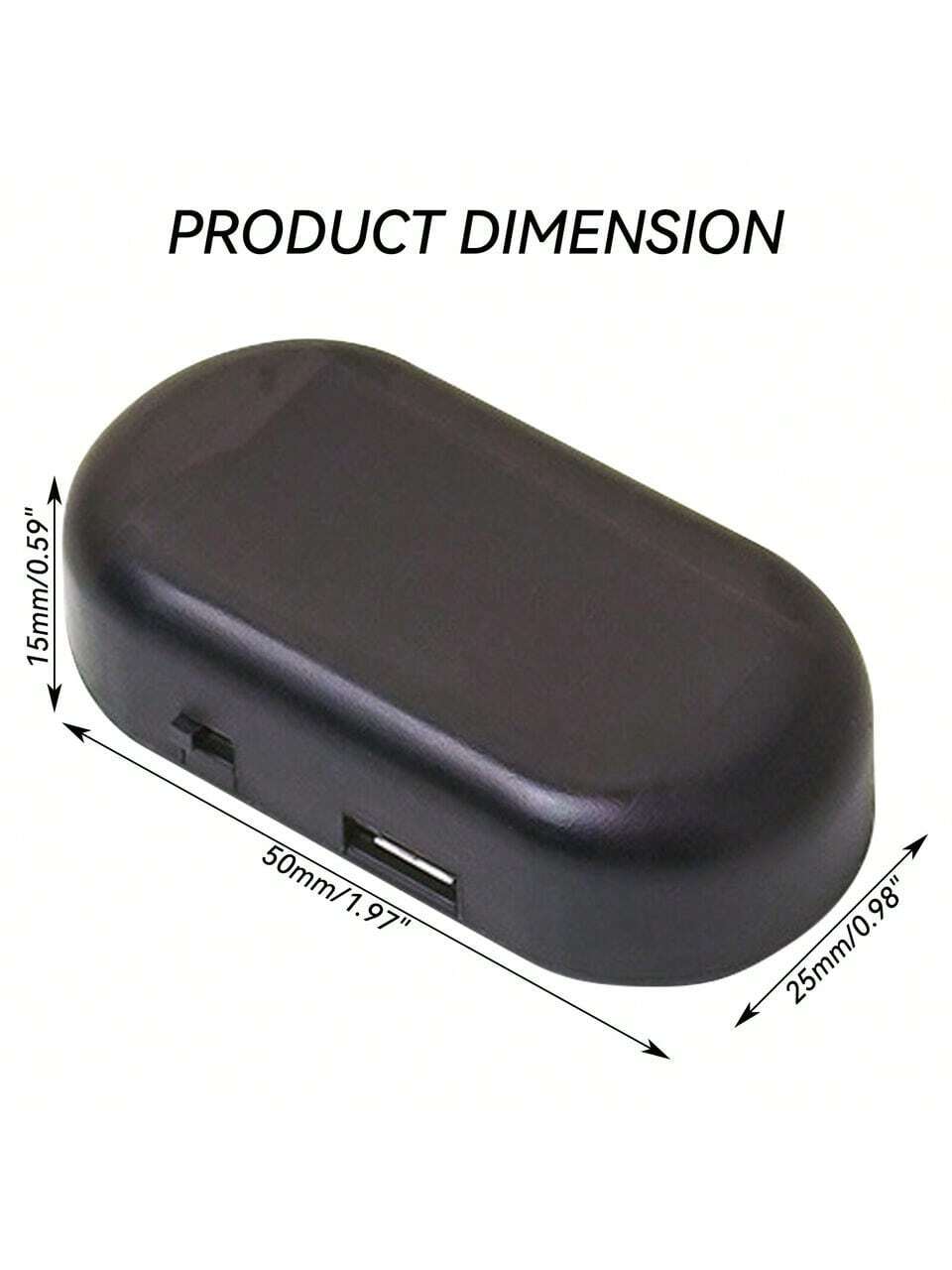 1PCS Black Shell Fake Solar Po - Sos Light Strobe avaliação e preço