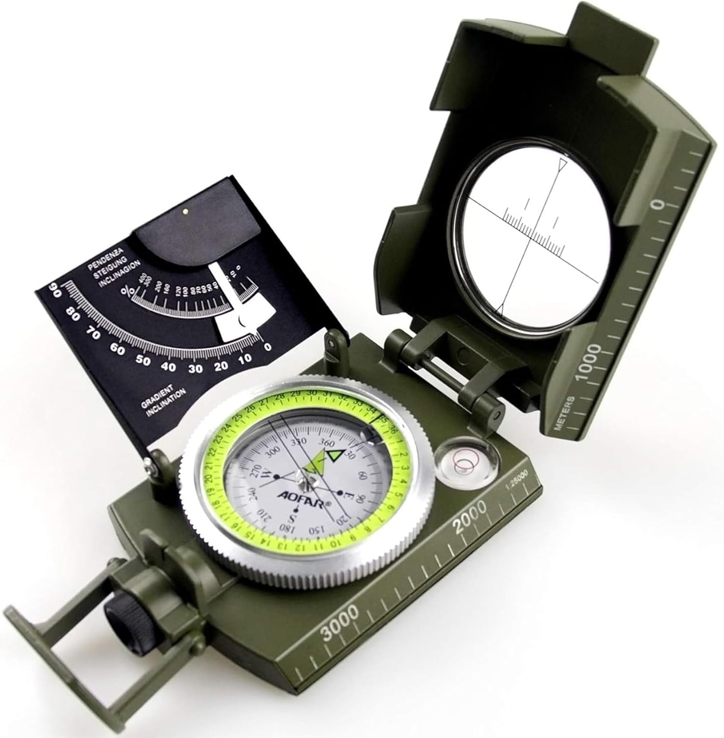 Military Compass for Hiking, L - Compass Lensatic avaliação e preço