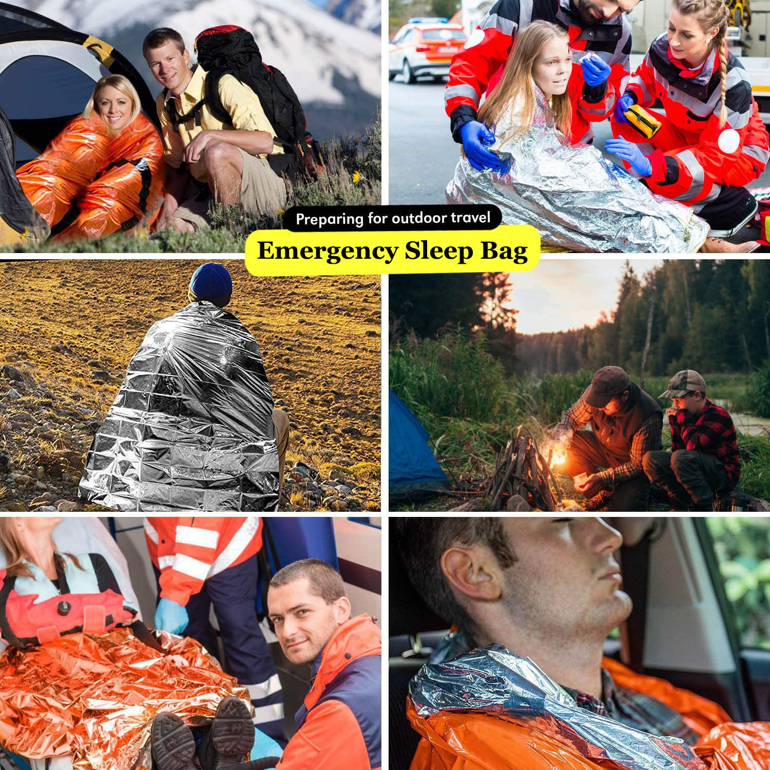 Emergency Sleeping Bag for Sur - Emergency Mylar Tent avaliação e preço