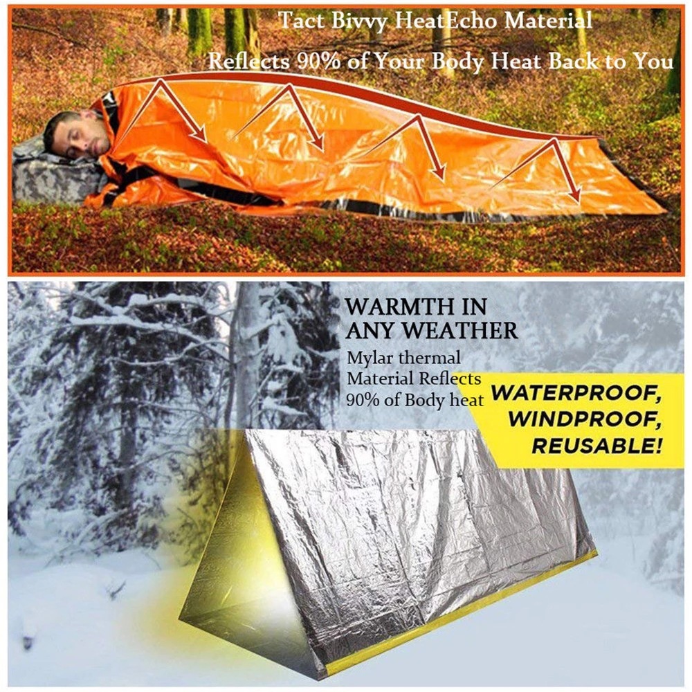 Emergency Sleeping Bag for Sur - Emergency Mylar Tent avaliação e preço