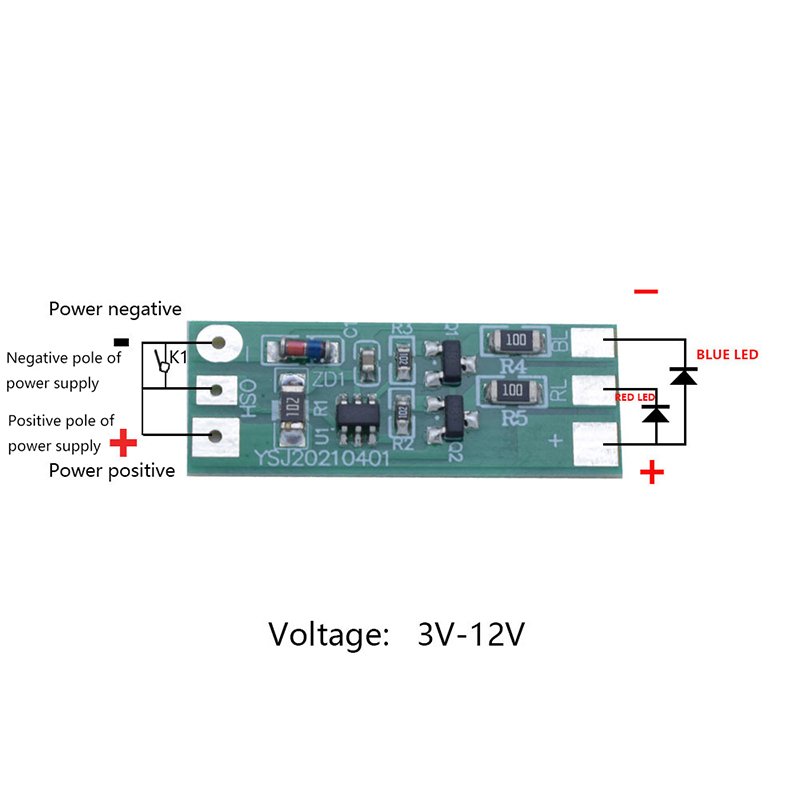 3-12V Flashing LED Light Modul - Sos Light Strobe avaliação e preço
