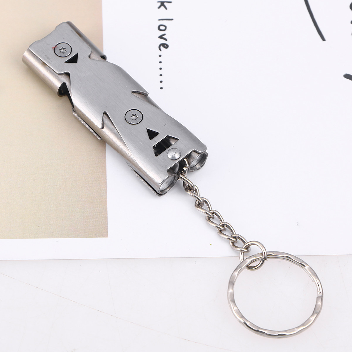 1Pcs Double Tube Survival Whis - Emergency Whistle Loud avaliação e preço