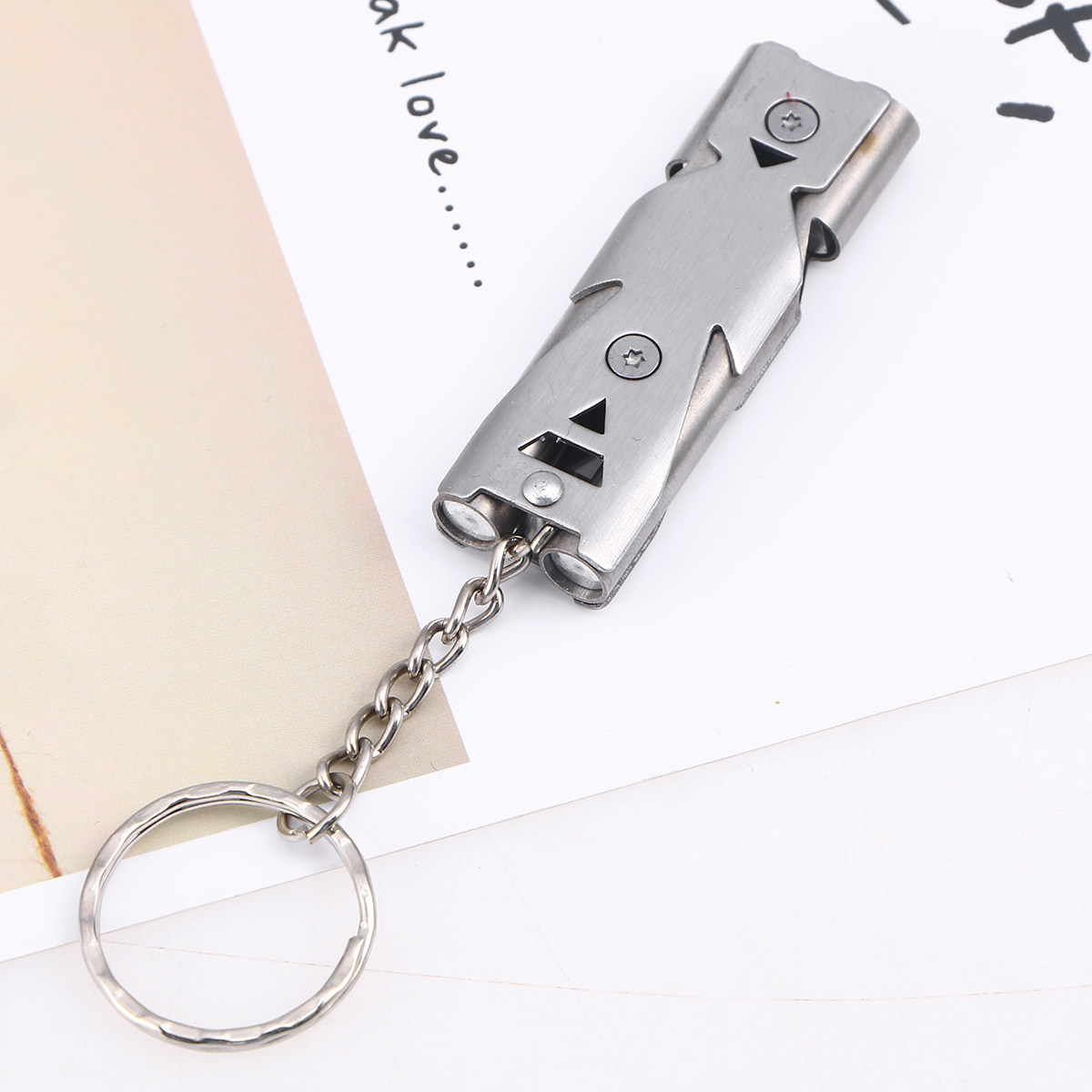 1Pcs Double Tube Survival Whis - Emergency Whistle Loud avaliação e preço