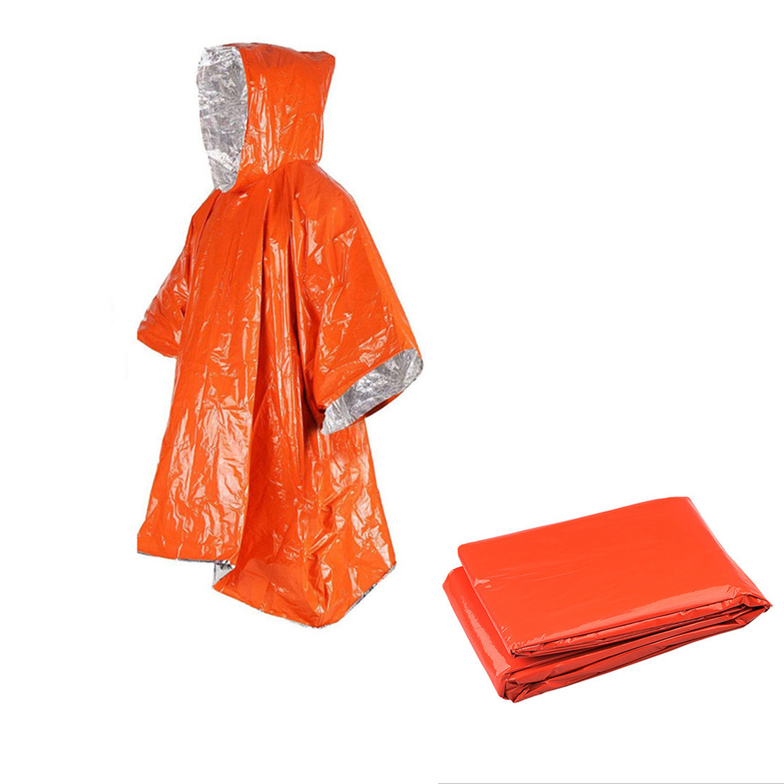 Emergency Disposable Aluminum  - Emergency Poncho Rain avaliação e preço