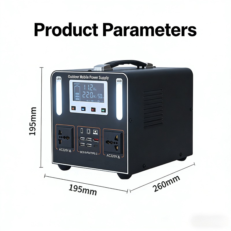 500W AC 220V Portable Power St - Solar Emergency Charger avaliação e preço