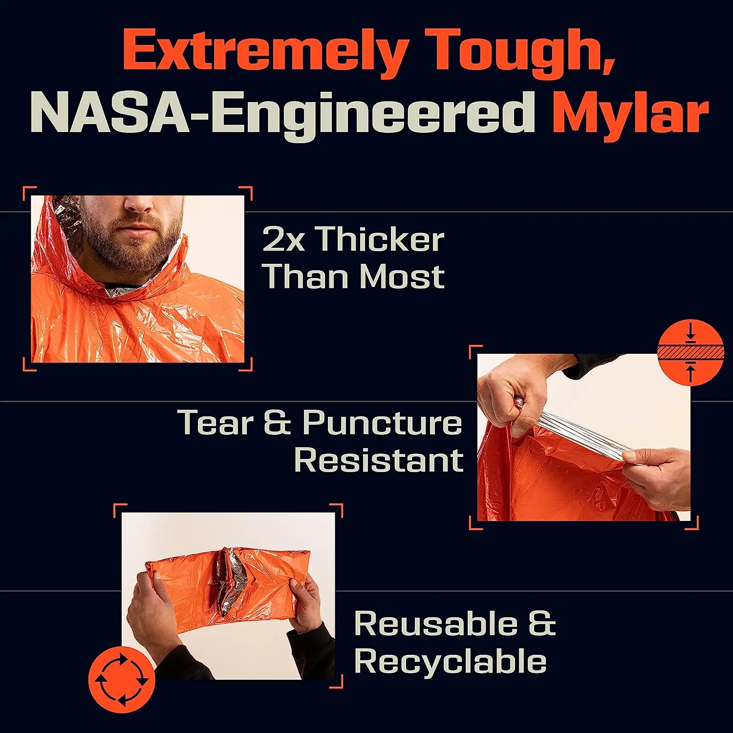 LIFE Emergency Survival Poncho - Survival Blanket Reflective avaliação e preço