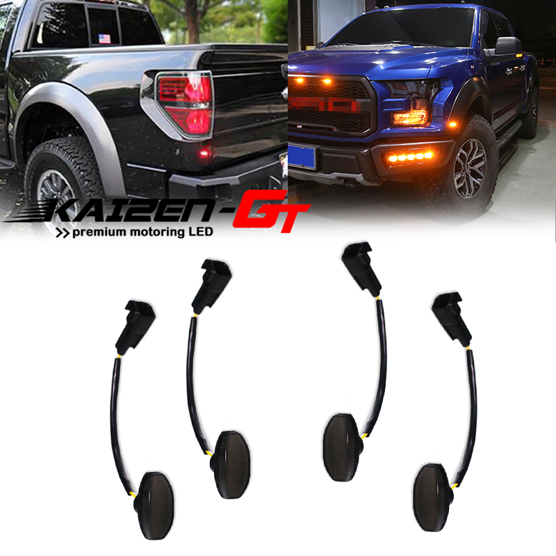 4PCS Smoked Lens Front Amber & - Signal Flare Kit avaliação e preço