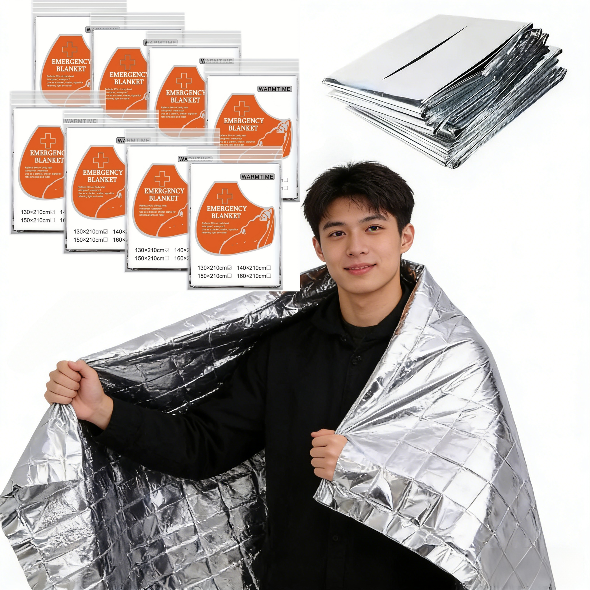 Foldable Reflective Survival B - Survival Blanket Reflective avaliação e preço